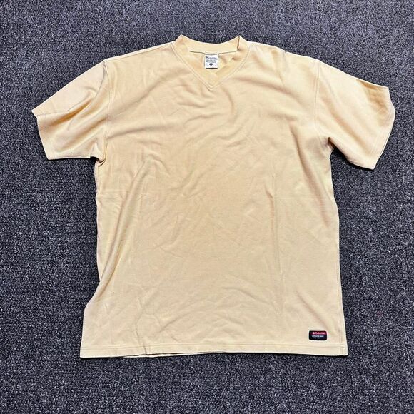 Columbia Sportswear Beige V-Neck T-Shirt XL - Picture 1 of 6